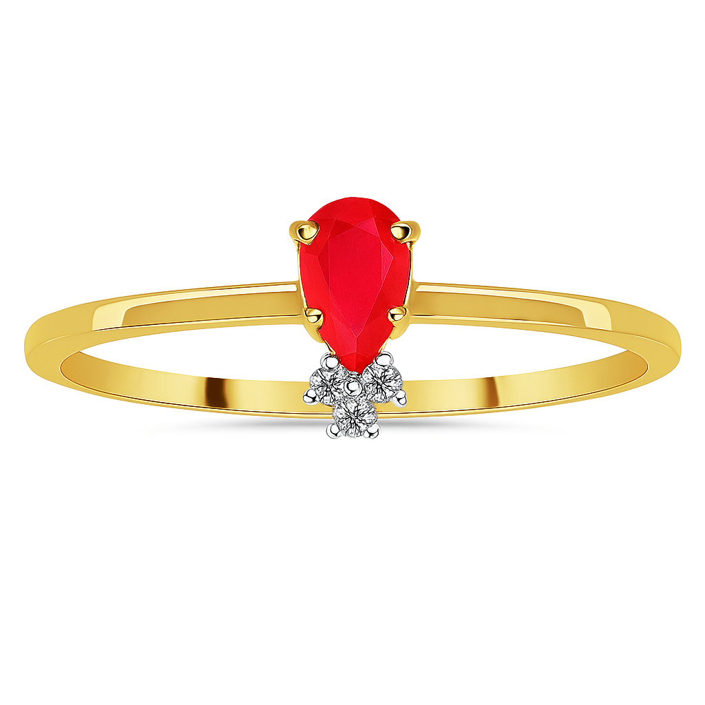 Beautiful 18 Kt Gold  Natural Diamond Ring